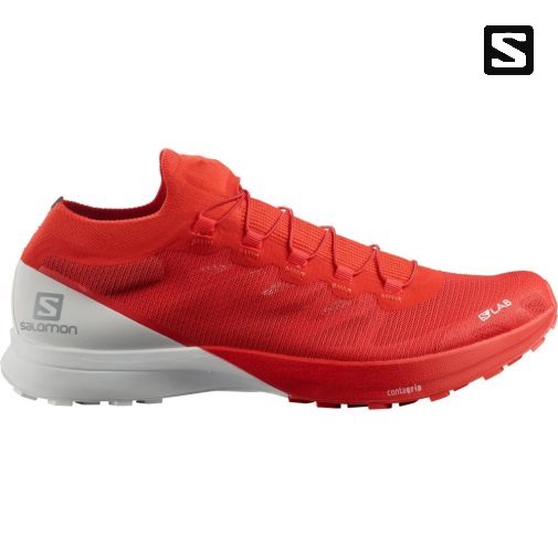 Sapatilhas Trail Running Salomon S/Lab Sense 8 Masculino Vermelhas Branco | PT S38259